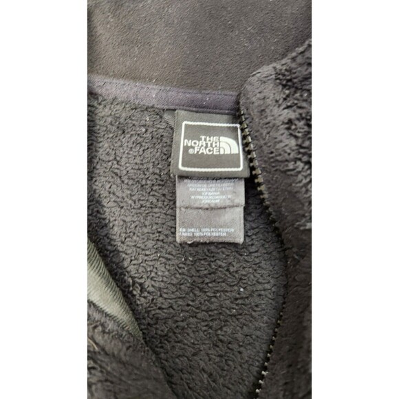 The North Face Jacket Womens M Black Osito Full Zip Fuzzy Soft Fleece Half Dome - Picture 4 of 10